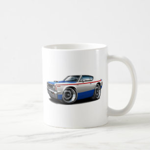Mug Voiture 1970 Rouge-Blanc-Bleue de machine rebelle