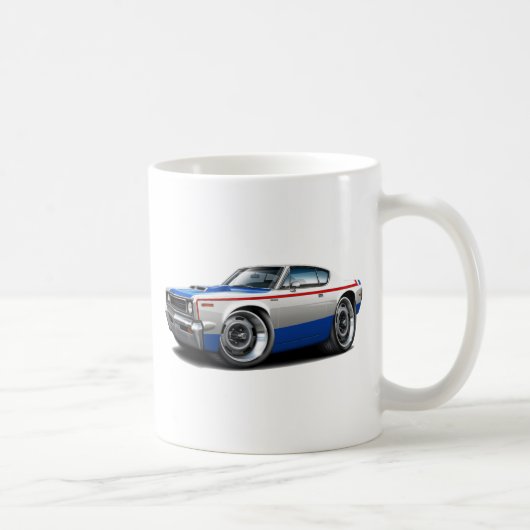 Mug Voiture 1970 Rouge-Blanc-Bleue de machine rebelle (Droite)