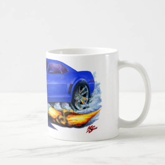 Mug Voiture 2010 Bleu-Blanche de Camaro (Droite)