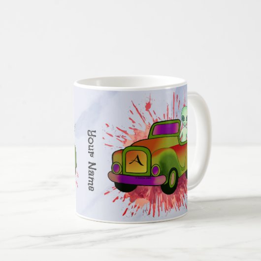 Mug Voiture Alien (Devant droit)