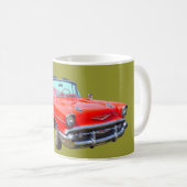 Mug Voiture ancienne 1957 de convertible de Bel Air de (Devant droit)