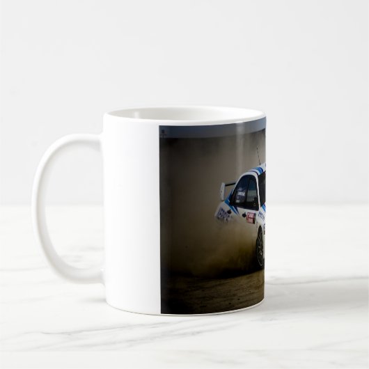 Mug Voiture blanche de rassemblement (Gauche)