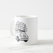 Mug Voiture blanche Fiat (Devant gauche)