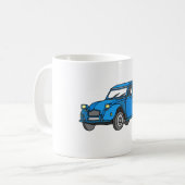 Mug Voiture bleue (2CV) (Devant gauche)