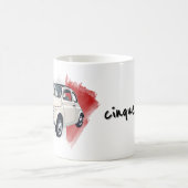 Mug Voiture classique italienne Fiat 500 (Centre)