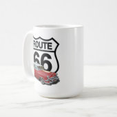 Mug Voiture classique Route 66 (Devant gauche)