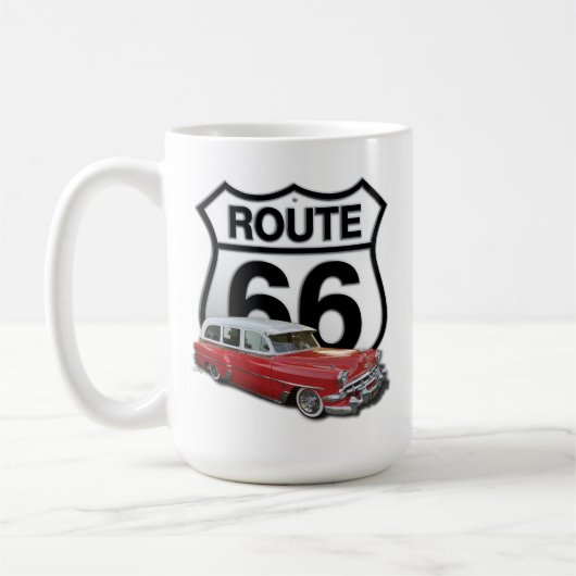 Mug Voiture classique Route 66 (Gauche)