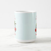 Mug voiture d'aquarelle de noël la plus joyeuse (Centre)