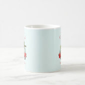 Mug voiture d'aquarelle de noël la plus joyeuse (Centre)