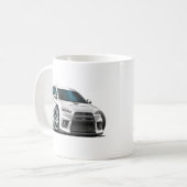 Mug Voiture de blanc de Mitsubishi Evo (Devant gauche)
