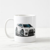 Mug Voiture de blanc de Mitsubishi Evo (Gauche)