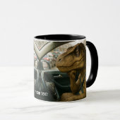 Mug Voiture de conduite Imaginaire Dinosaur (Devant droit)