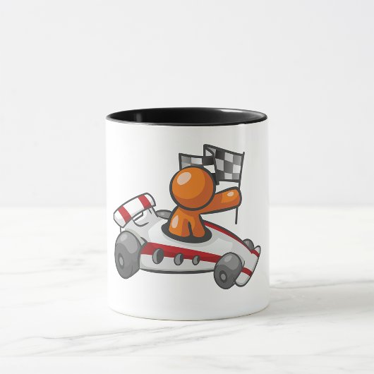 Mug Voiture de course À damiers Drapeau Musique
