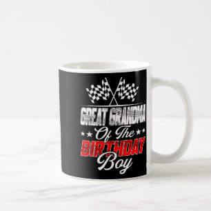 Mug Voiture de course arrière-mère-grand-mère du garço