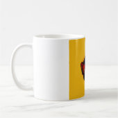 Mug Voiture de course automobile jaune rouge (Gauche)
