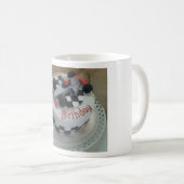 Mug voiture de course d'anniversaire heureuse (Devant droit)