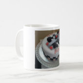 Mug voiture de course d'anniversaire heureuse (Devant gauche)