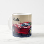 Mug Voiture de course rouge (Devant gauche)