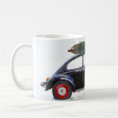 Mug Voiture de Noël avec chien (Gauche)