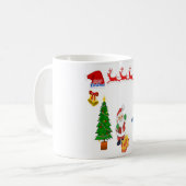Mug Voiture de rennes père Noël (Devant gauche)
