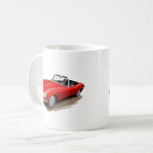 Mug Voiture de rouge de Jaguar XKE (Devant gauche)