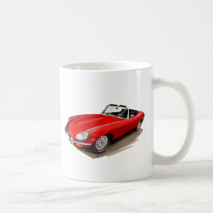 Mug Voiture de rouge de Jaguar XKE