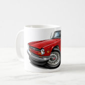 Mug Voiture de rouge de Triumph TR6 (Devant gauche)