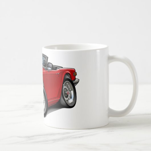 Mug Voiture de rouge de Triumph TR6 (Droite)