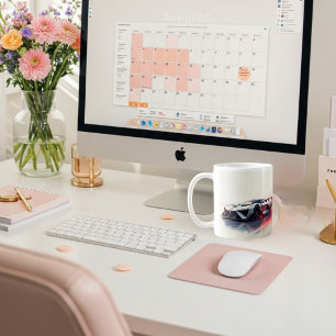 Mug Voiture de sport futuriste – Design élégant généré