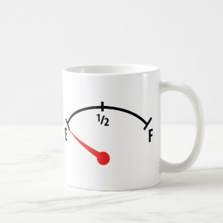 Mug voiture d'indicateur de réservoir de carburant vid