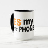Mug Voiture en tant que Bouteille de téléphone - chois (Devant gauche)