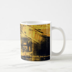 Mug Voiture et plaque de rue jaunes