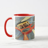 Mug Voiture futuriste de science-fiction vintage (Gauche)