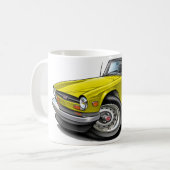 Mug Voiture jaune de Triumph TR6 (Devant gauche)