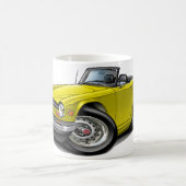 Mug Voiture jaune de Triumph TR6 (Centre)