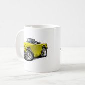 Mug Voiture jaune de Triumph TR6 (Devant gauche)