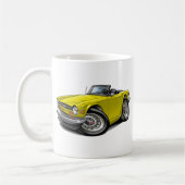 Mug Voiture jaune de Triumph TR6 (Gauche)