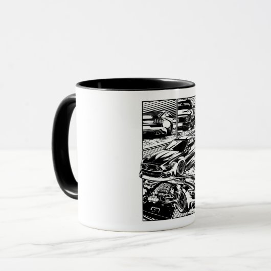MUG VOITURE MUSCLE AMÉRICAINE (Devant gauche)