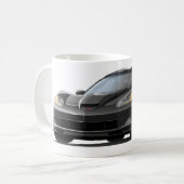 Mug Voiture noire de Corvette ZR1 (Devant gauche)