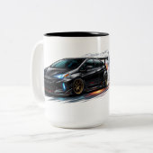 Mug Voiture Noire Élégante (Devant gauche)