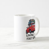 Mug Voiture rouge Fiat (Devant droit)