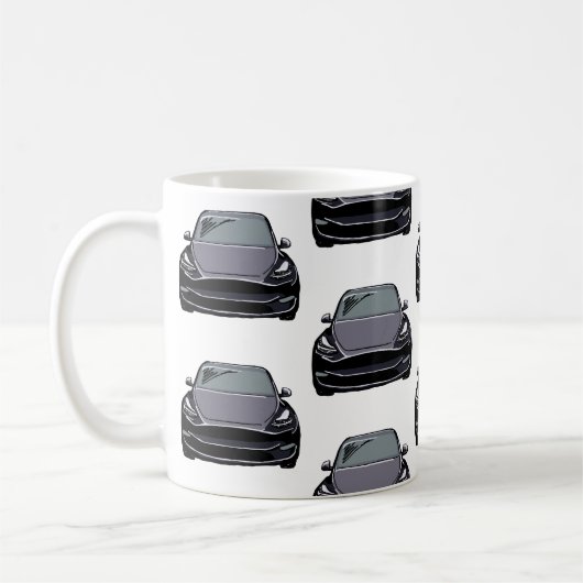Mug Voiture SUV pour véhicule électrique gris foncé (Gauche)