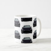 Mug Voiture SUV pour véhicule électrique noir (Devant droit)