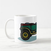 Mug Voiture Verte Vintage Classic Vieux-Timer Automobi (Gauche)