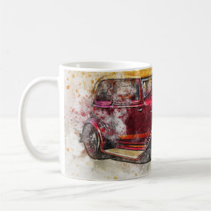 Mug Voiture Vintage Abstrait Graphic
