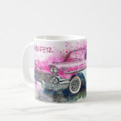Mug Voiture Vintage Abstrait Graphic (Devant gauche)