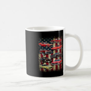 Mug Voiture vintage de Muscle Retro American Flag Patr