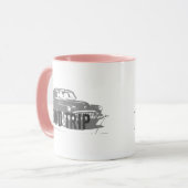 Mug Voiture Vintage Voyage (Devant gauche)