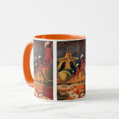 Mug Voiture volant vintage de science fiction futurist (Devant gauche)