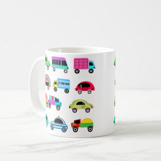 Mug Voitures amusantes (Devant gauche)